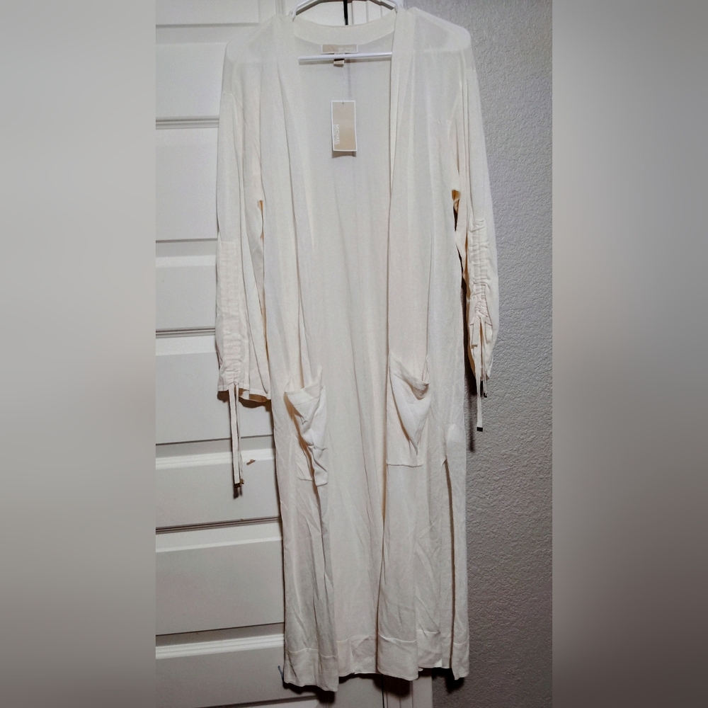 MICHAEL Michael Kors Cream Full-Length cardigan